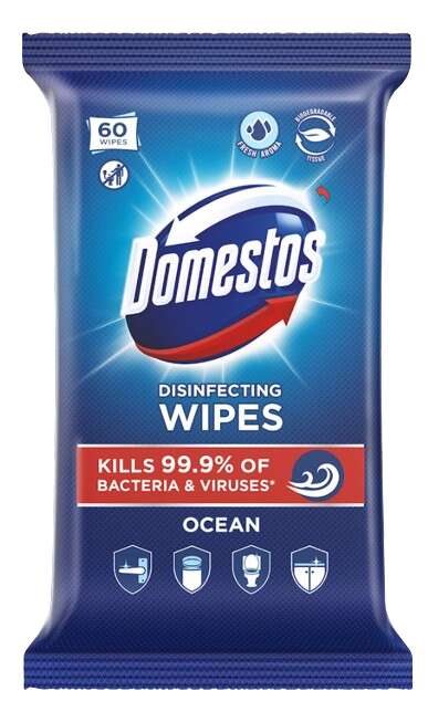 E-shop Domestos hygienické utierky Ocean 60 ks