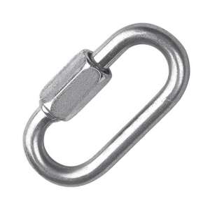 Menetes láncszem, 7 x 52 / 16mm horganyzott, 3930303, lánc elemek, kötelek és drótok összekapcsolásához - Lánc összekötő elem