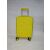 Fancy yellow hard shell suitcase, medium size, front view