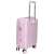Side view of ZigZag pink hard-shell suitcase, 75cm x 48cm x 28cm, large size