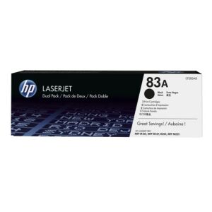 HP 83A Black LaserJet Toner Cartridge Dual Pack CF283AD - HP