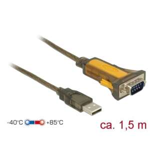 Adapter USB Delock 65840 USB - RS-232 Szary  (65840) 92610625 - Przekształcanie