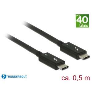 Cablu DeLock Thunderbolt 3 USB-C, 0.5m, transfer de date 40Gbps - Cabluri Thunderbolt