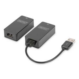 Ekstender konsoli KVM Digitus DA-70139-2, porty USB i RJ45 - Konwerter HDMI
