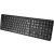 Kosi pogled na crnu bežičnu tipkovnicu Platinet K100