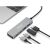 Sandberg USB-C Hub mit Peripheriegeräten an Laptop angeschlossen