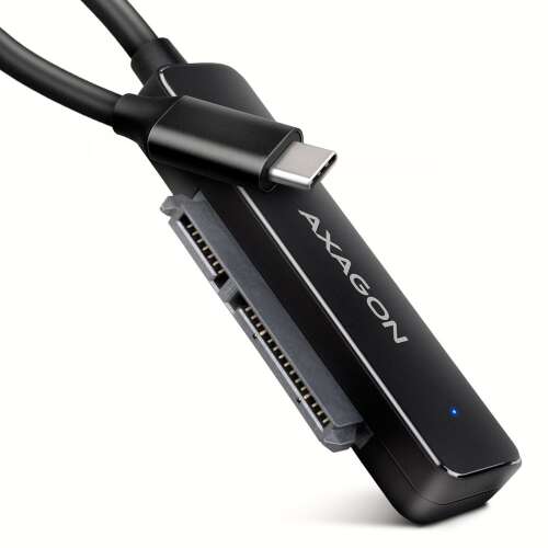 AXAGON ADSA-FP2C USB-C auf SATA Adapter für 2,5 Zoll SSD und HDD, schwarz