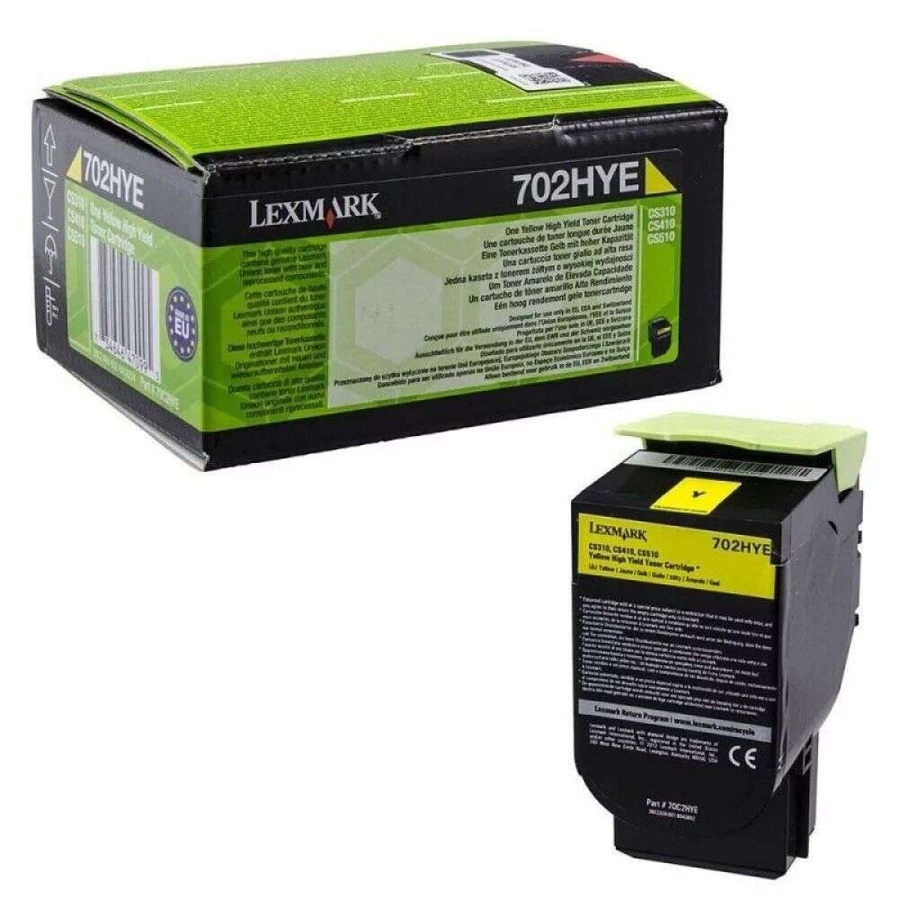 Lexmark 702H Yellow toner 70C2HYE