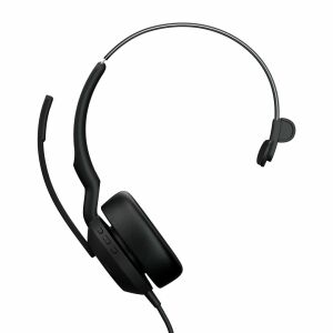 Close-up of Jabra Evolve2 50 Mono Headset, black, comfortable design - Jabra Headphone