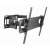 Gembird WM-70ST-01 Suport de perete pentru televizor cu mișcare completă, negru, vedere laterală cu brațele extinse