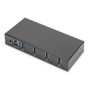 Digitus DA-70257 Netzwerkadapter USB 3.2 Gen 1 (3.1 Gen 1) Type-B 5000 Mbit/s Schwarz 92633543 - USB-Konverter