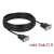 Cablu negru Delock 10m RS-232 Null Modem cu mini conectori D-Sub9