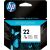 HP 22 Tri-Color Ink Cartridge - C9352AE - Retail Packaging