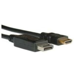DisplayPort HDMI adapter kábel, 2m, fekete - VGA átalakító