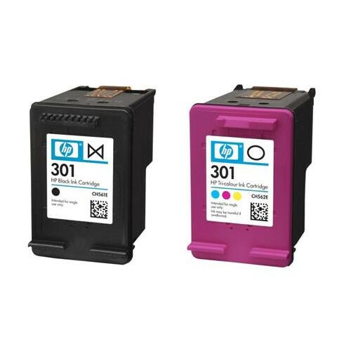 HP 301 Black and Tri-color Ink Cartridge Multipack