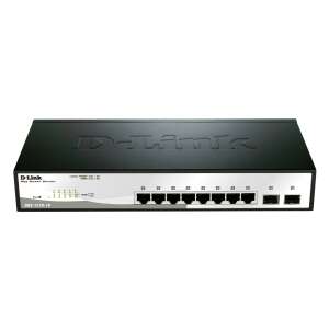 Przełącznik D-Link DGS-1210-10/E Gigabit Ethernet 8-portowy z 2 portami SFP - D-Link