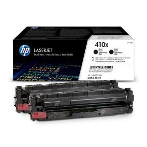 HP CF410XD (410X) 2-pack Black toner cartridges for HP LaserJet Pro M452, M477 printers - Office Supply
