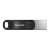 Sandisk iXpand Flash Drive Go 256GB black and silver, USB-A connector, for PC and Mac
