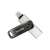 SanDisk iXpand Flash Drive Go 64GB black and silver USB flash drive with Lightning connector for iPhone and iPad