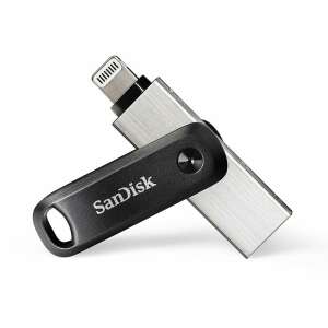 SanDisk iXpand Flash Drive Go 64GB čierna a strieborná USB flash disk s Lightning konektorom pre iPhone a iPad - SanDisk