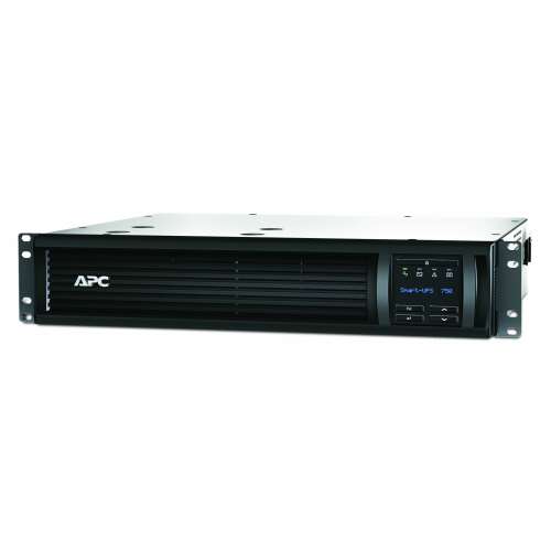 APC Smart-UPS LCD 750VA UPS, SMT750RMI2UC, black, front view