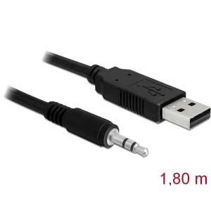 DeLock Converter USB 2.0 Type-A male to Serial TTL 3.5mm 3pin stereo jack 1,8m (5V) 83115 92647442 - Delock