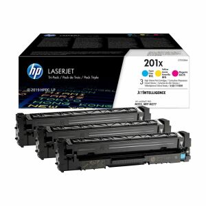 HP 201X Multipack toner cartridges and box - Computers and Accessory