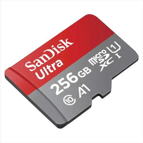 SanDisk Ultra 256GB microSDXC memory card, Class 10, UHS-I, A1