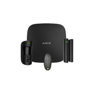 AJAX StarterKit Cam BL vezeték nélküli fekete riasztó szett STARTERKIT-CAM-BLACK 92652169 