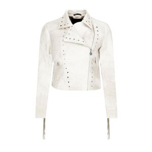 Desigual Westchester bézs műbőr dzseki rojtokkal és szegecsekkel - Desigual