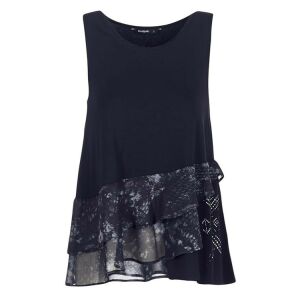 Desigual Fekete Ujjatlan Női Felső - XL 130490346 - Desigual