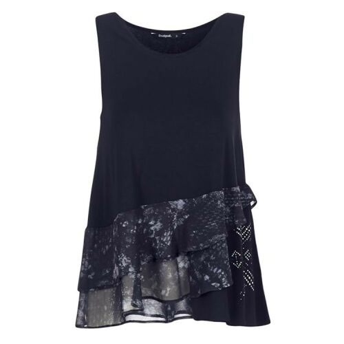 Desigual Fekete Ujjatlan Női Felső - XL 130490346