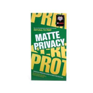 Karc és ütésálló, betekintésgátló matt védőfólia fekete kerettel iPhone 12/12 Pro FMF Privacy 92696529 