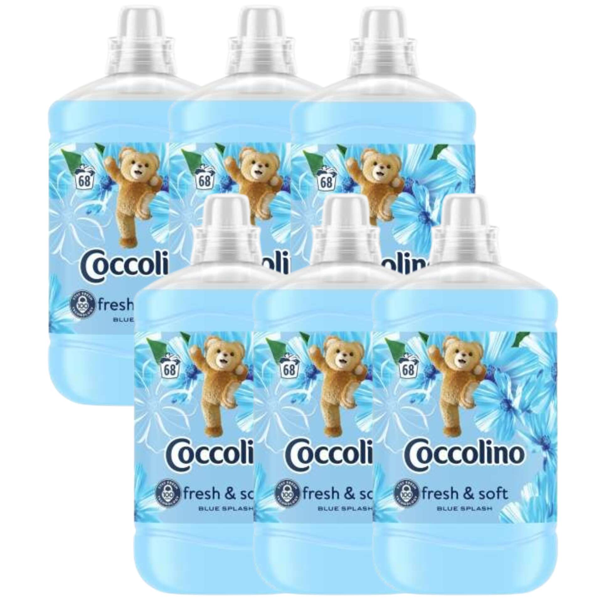 E-shop Coccolino Blue Splash Rinse Concentrate 408 wash 6x1700ml
