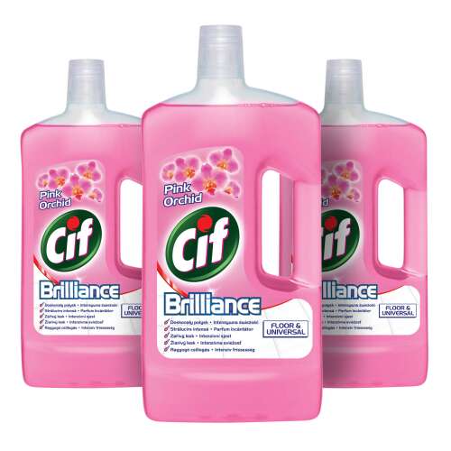 3 x Cif Brilliance Curățător de Podele și Universal Orhidee Roz 1000ml
