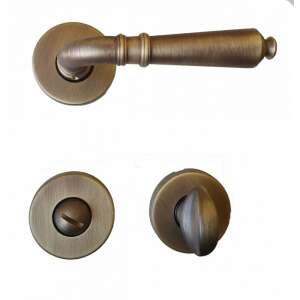 Valentina-Ambra Rozettás Antik Súrolt Felület BB door handle set, antique brass finish - Door Knobs & Handle