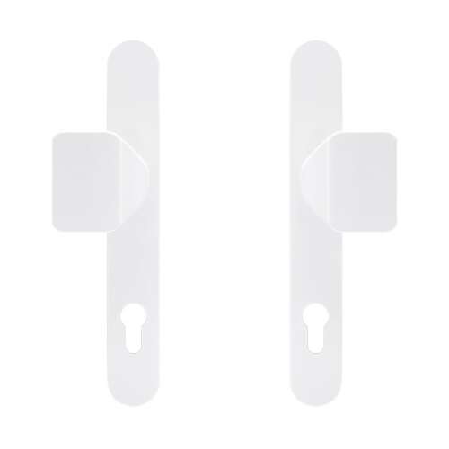 Noel 3 Point Security Door Handle, White, 92mm PZ