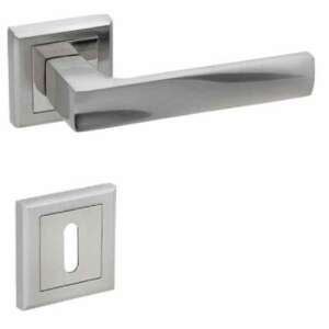 Maffia Négyzetrozettás Szatén Króm Felület BB door handle, satin chrome finish, square rosette - Door