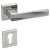 Maffia Négyzetrozettás Szatén Króm Felület BB door handle, satin chrome finish, square rosette