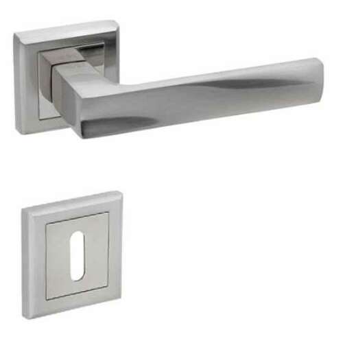 Maffia Square Rosette Satin Chrome Finish BB