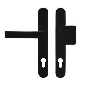 Noel 3 Point Security Door Handle, Black, 92mm PZ - Door