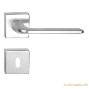 Milly (Oregon) Négyzetrozettás Szatén Króm Felület BB door handle, square rosette, satin chrome finish - Forme