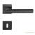 Elle (Thema Pro) Square Rosette Black WC Door Handle 92702014