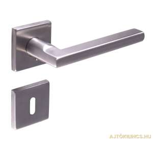 Ella Négyzetrozettás Rozsdamentes Inox BB door handle, modern design, stainless steel, square rosette, lever handle - Gomboss