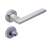 Alpha Round Rosette Satin Chrome Finish Toilet Handle 92702033