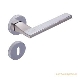 Alpha Körrozettás Szatén Króm Felület BB door handle set, satin chrome finish - Perfekto