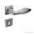 Oval Square Rosette Satin Chrome PZ Handle 92702042