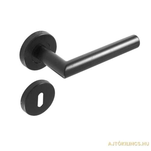 Black line door handle with rosette, Tímea model