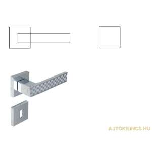 Sada dvernej kľučky Chess "G13" leštený chróm so štvorcovou rozetou - Gule a kľučky dverí