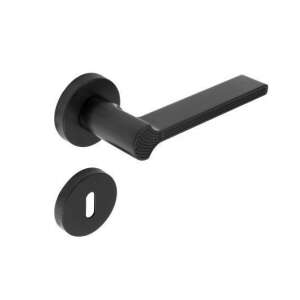 Art Deco Fekete Ajtókilincs Rozettával - Perfekto